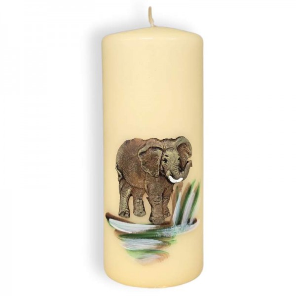 Dekorativna svečka valj SLON VV z motivom slončka